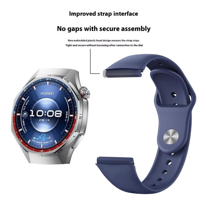 Bild 4, Huawei Watch GT 6 Pro 46 mm Armband Silikon Vit