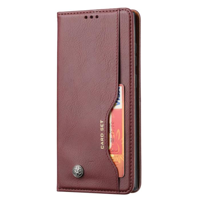 Bild 2, Samsung Galaxy S22 Ultra Fodral Flip Frontficka Vinröd