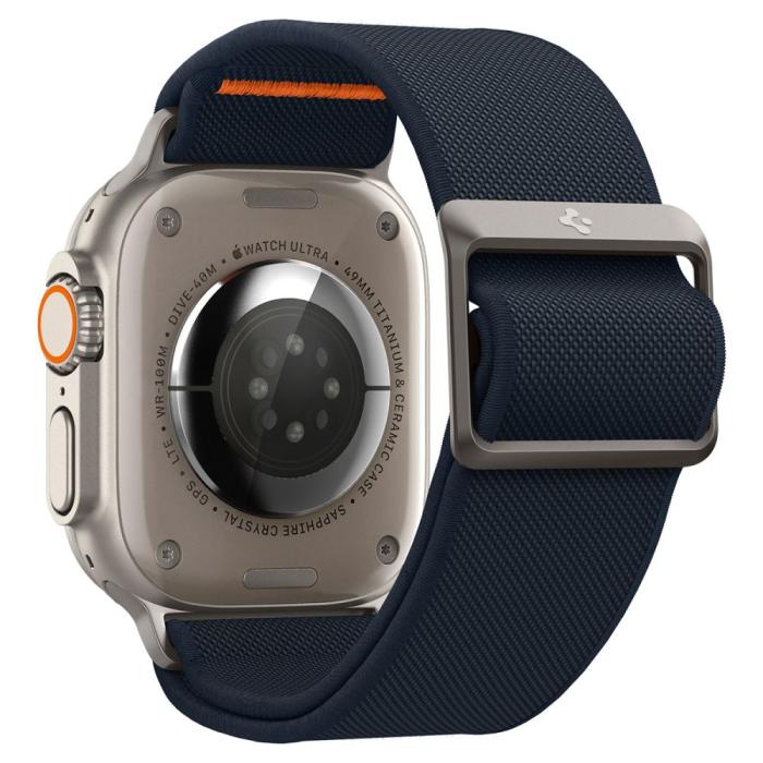 Bild 2, Spigen Apple Watch 42/44/45/49 mm Armband Fit Lite Ultra Navy