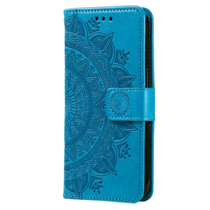 Bild 5, Samsung Galaxy A35 5G Fodral Mandala Läder Blå