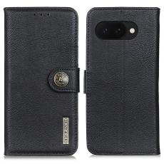 KHAZNEH Google Pixel 9a Fodral L&auml;der Svart