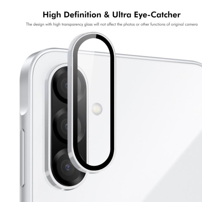 Bild 2, ENKAY Galaxy A56 5G/A36 5G Linsskydd Härdat Glas Svart