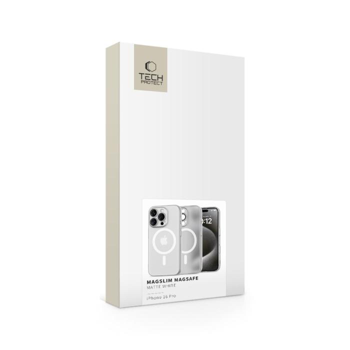 Bild 2, Tech-Protect iPhone 16 Pro Skal MagSafe MagSlim Matt Vit