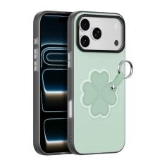DUX DUCIS iPhone 17 Pro Max Skal PU-L&auml;der Kl&ouml;ver Gr&ouml;n