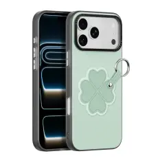 DUX DUCIS iPhone 17 Pro Max Skal PU-L&auml;der Kl&ouml;ver Gr&ouml;n