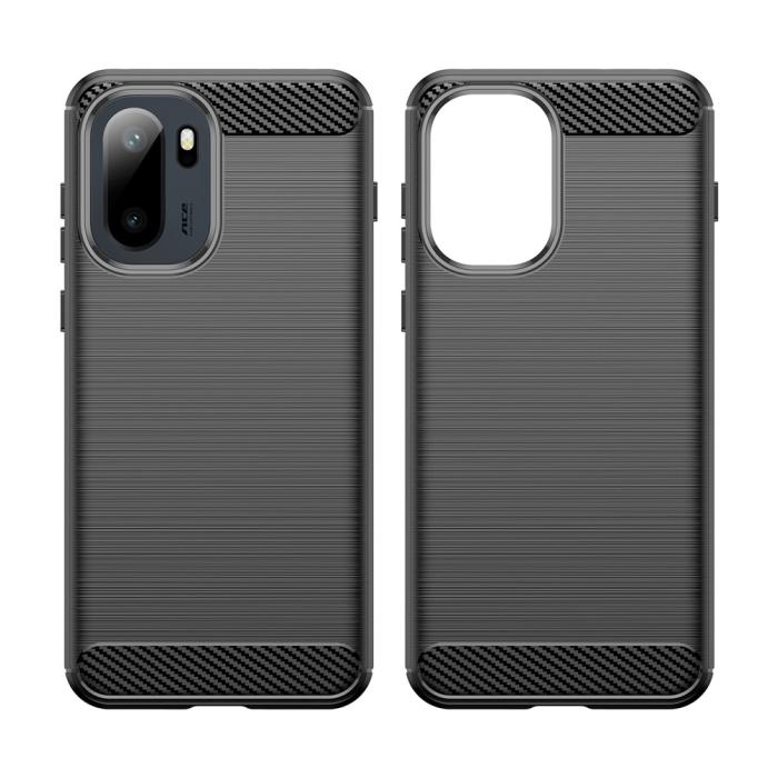 Bild 2, OnePlus 15R Skal Borstad Stål Textur Svart