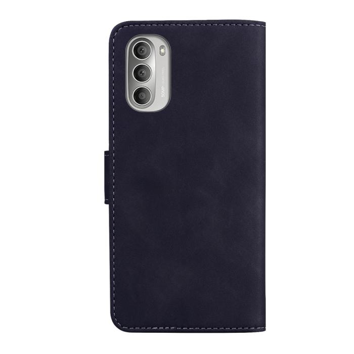 Bild 3, Motorola Moto G51 Fodral Skin Touch Läder Svart
