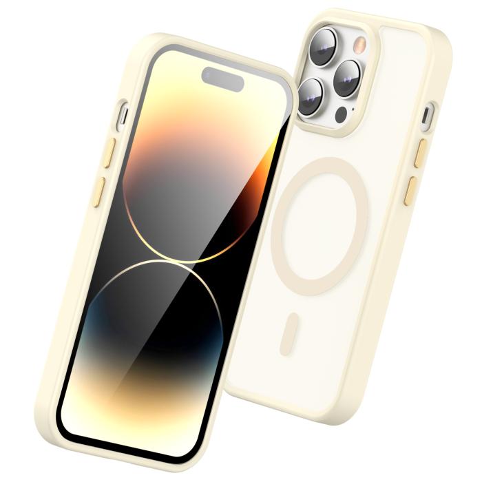 Bild 3, ColorPop iPhone 14 Pro Max Skal CH MagSafe Matt Off White