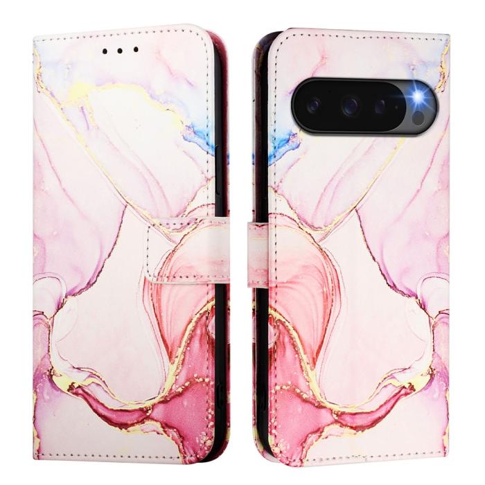 Bild 2, Google Pixel 10/10 Pro / 9/9 Pro Fodral Marmor Roséguld