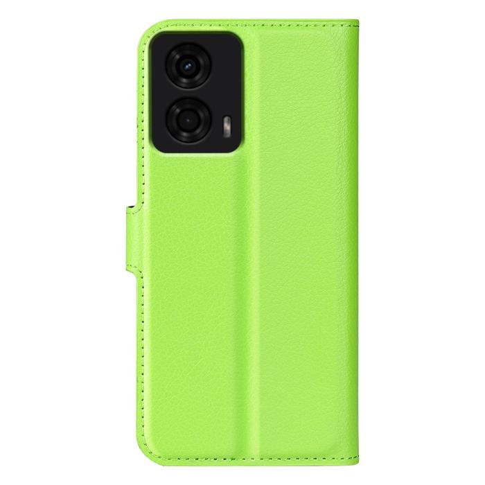 Bild 6, Motorola Moto G04 4G/G24 4G Fodral Litchi Läder Grön
