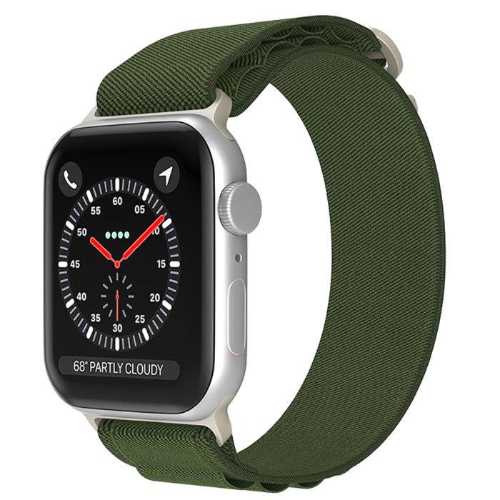 Bild 2, Apple Watch 42/44/45/49 mm Armband Alpine Pro Loop Army Green