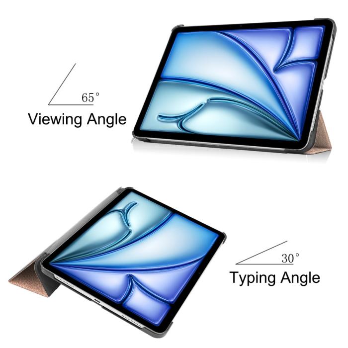Bild 5, iPad Air 13 2026-2024 Fodral Tri-Fold Roséguld