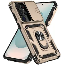 Samsung Galaxy S26 Ultra Skal CamShield Ring Hybrid Guld