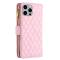 iPhone 15 Pro Max Fodral Diamond Multifunktionell Rosa