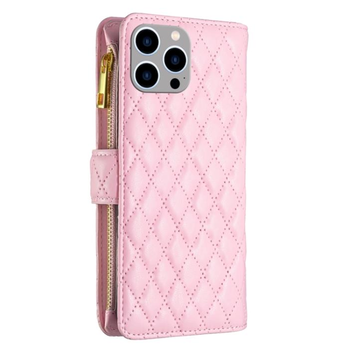 Bild 3, iPhone 15 Pro Max Fodral Diamond Multifunktionell Rosa