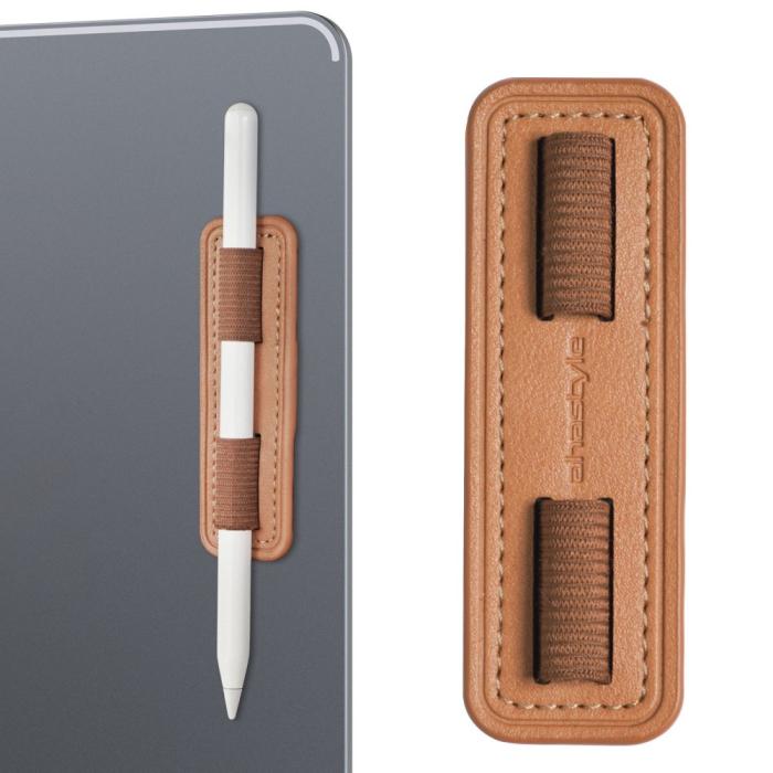 Bild 1, AHASTYLE Universal Stylus Pennhållare I PU-Läder Brun