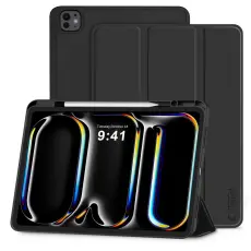 Tech-Protect iPad Pro 13 2025/2024 Fodral SC Pennh&aring;llare Svart