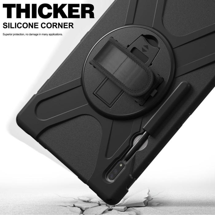 Bild 5, Galaxy Tab S8 Ultra Skal X-Shape Shockproof Kickstand
