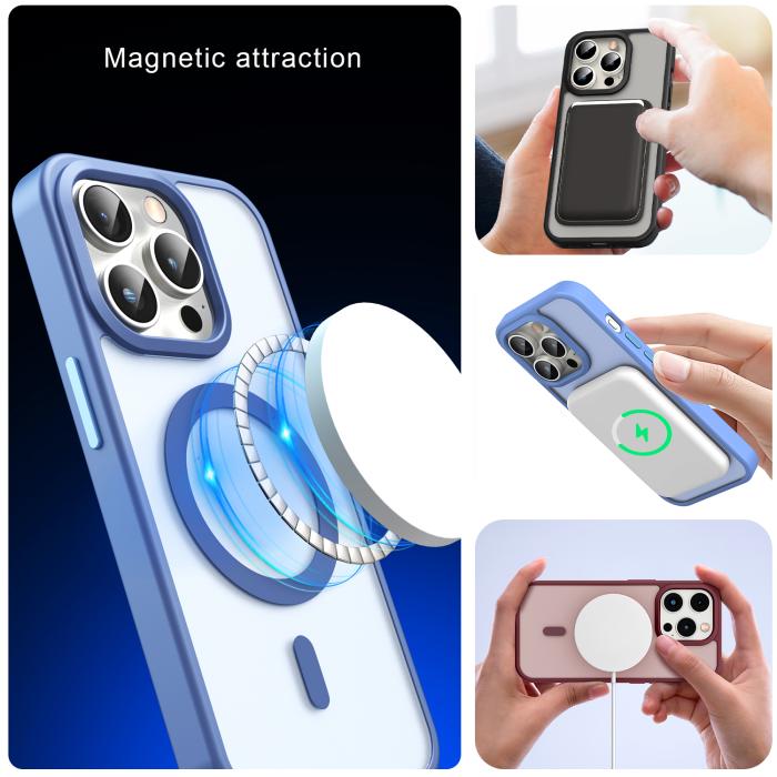 Bild 6, ColorPop iPhone 15 Pro Skal CH MagSafe Matt Röd