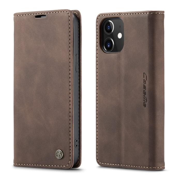 Bild 2, iPhone 12 / 12 Pro - CASEME Vintage Fodral - Brun