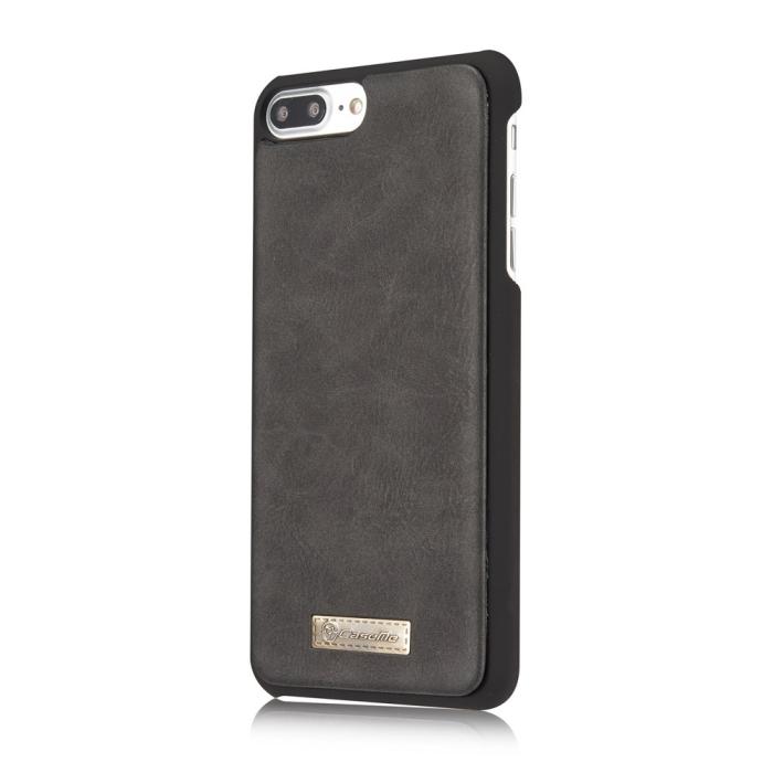 Bild 4, iPhone 7/8 Plus - CASEME 2-i-1 Multifunktionellt Plånboksfodral - Svart