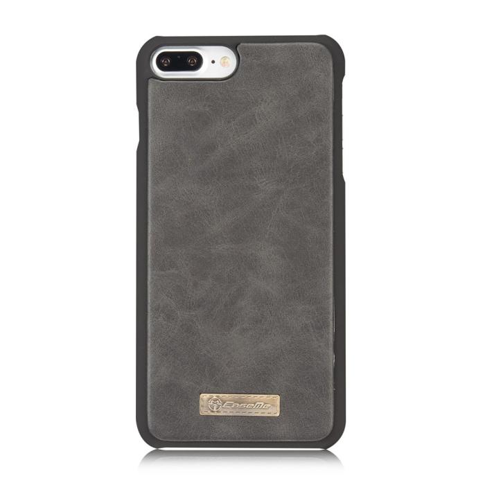 Bild 5, iPhone 7/8 Plus - CASEME 2-i-1 Multifunktionellt Plånboksfodral - Svart