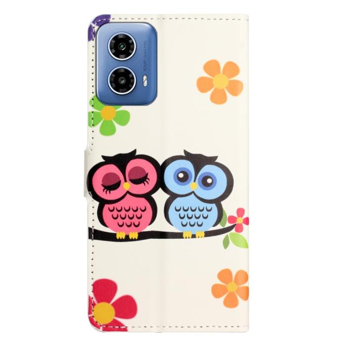 Bild 5, Motorola Moto G35 5G Fodral Med Tryck Ugglor
