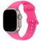 Silikon Armband Butterfly Apple Watch 42/44/45/49 mm (M/L) Hot Pink