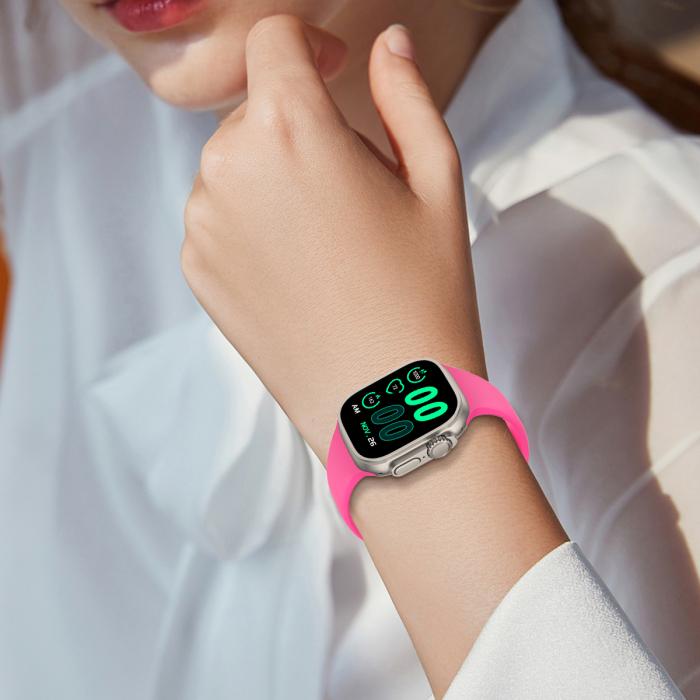 Bild 6, Silikon Armband Butterfly Apple Watch 41/40/38 mm (M/L) Hot Pink
