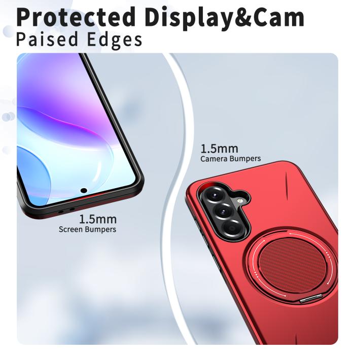 Bild 4, Samsung Galaxy A27 5G Skal Magsafe Kickstand Röd