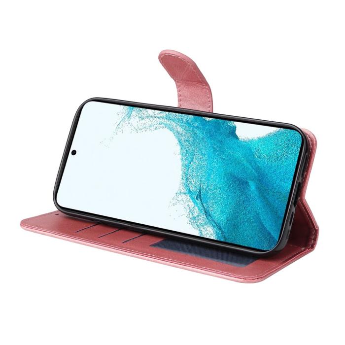 Bild 3, Samsung Galaxy A54 5G Fodral Läder Roséguld