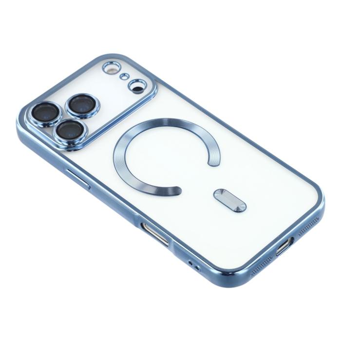 Bild 4, iPhone 17 Pro Max Skal MagSafe Electroplated TPU Blå