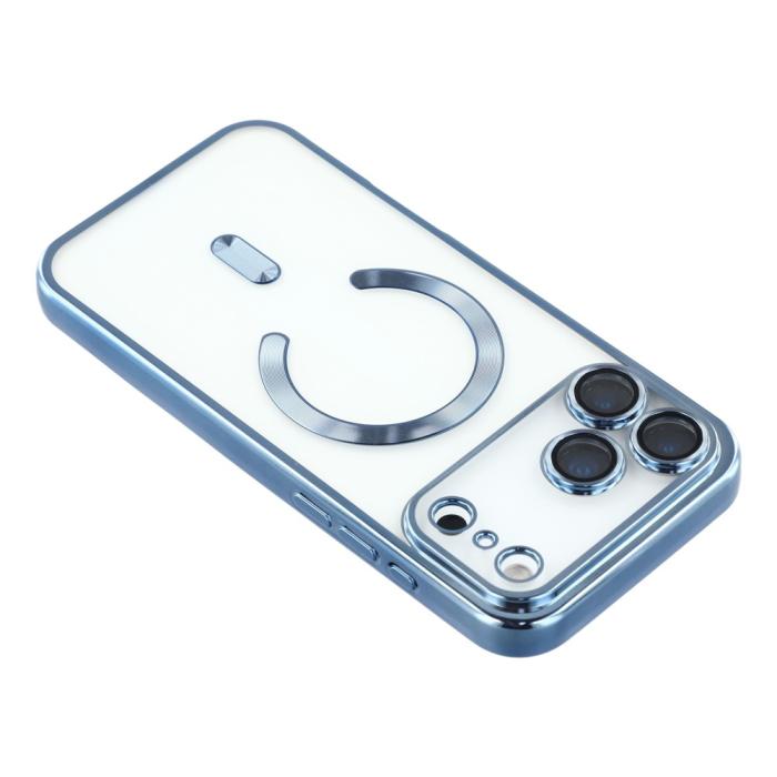 Bild 5, iPhone 17 Pro Max Skal MagSafe Electroplated TPU Blå