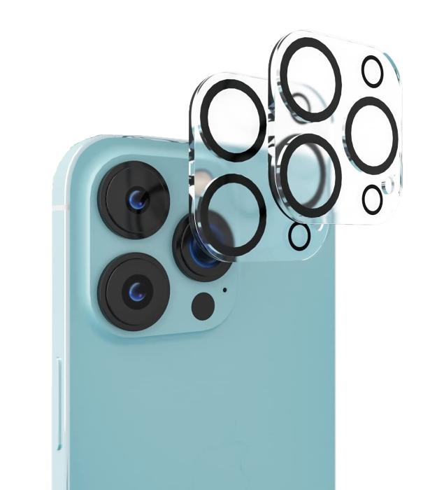 Bild 1, 2-Pack iPhone 15 Pro Max Linsskydd I Härdat Glas