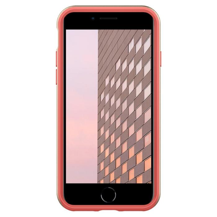 Bild 4, Spigen Caseology iPhone 7/8/SE Skal Parallax Coral Pink