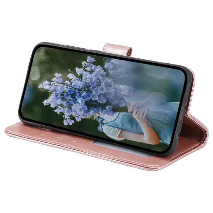 Bild 3, Samsung Galaxy A35 5G Fodral Mandala Läder Roséguld