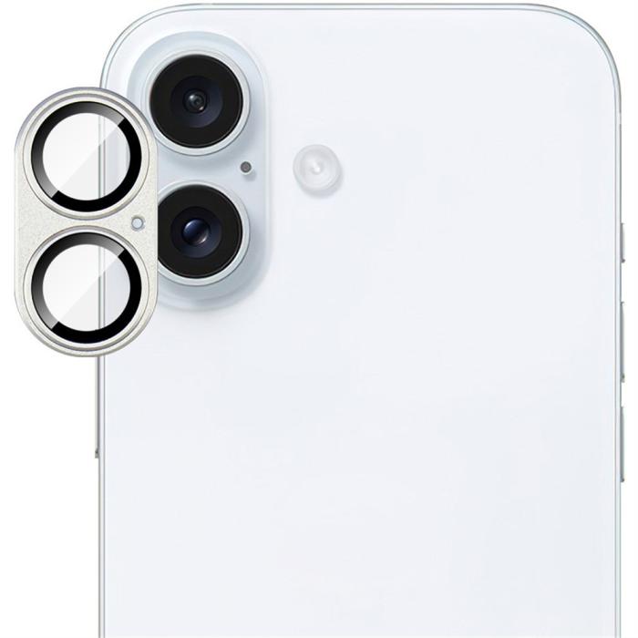 Bild 6, IMAK iPhone 16/16 Plus Linsskydd Silver