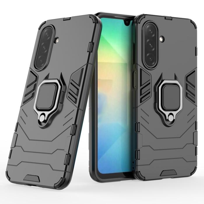 Bild 4, Samsung Galaxy A26 5G Skal Hybrid Ring Armor Svart