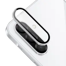 ENKAY Galaxy A56 5G/A36 5G Linsskydd H&auml;rdat Glas Silver