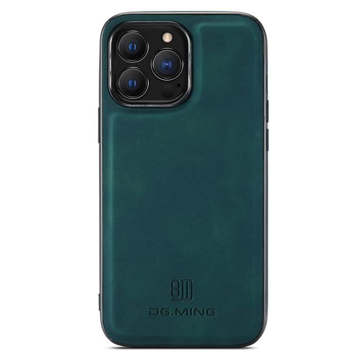 Bild 1, DG.MING iPhone 14 Pro Max Skal Läderbelagt Grön