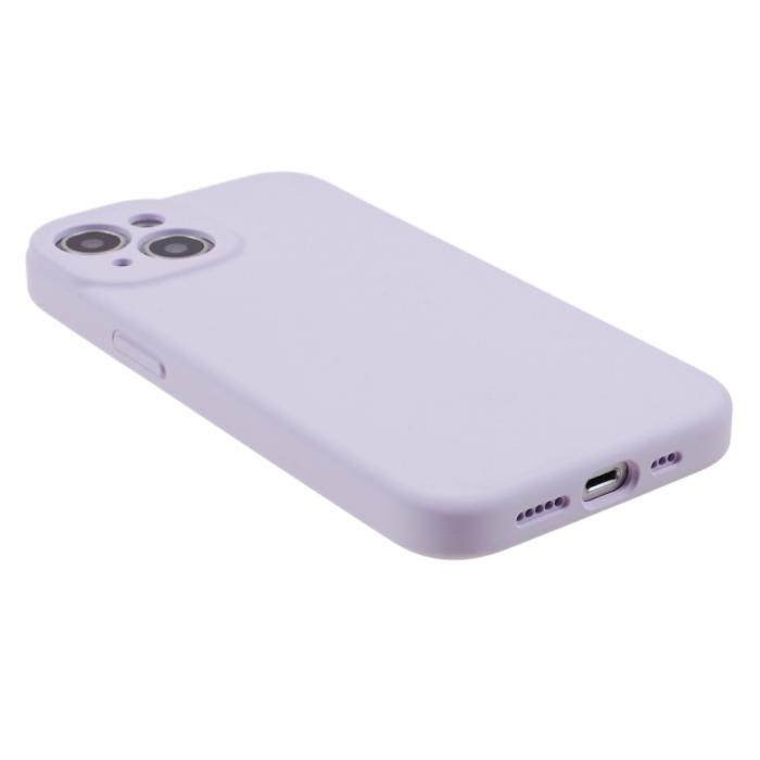 Bild 5, iPhone 15 Skal Liquid Silikon Ljus Lila