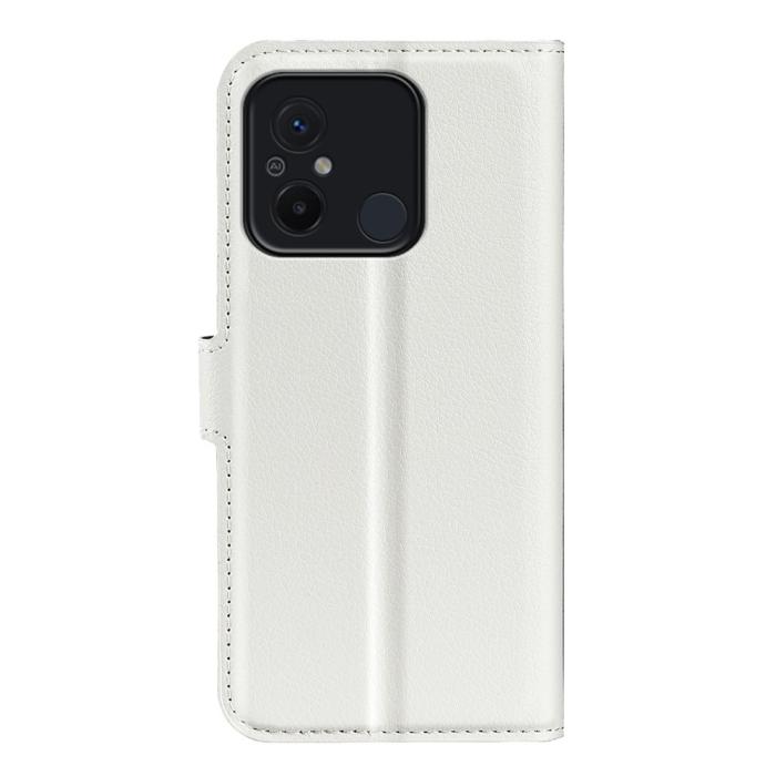 Bild 6, Xiaomi Redmi 12C 4G Fodral Litchi Läder Vit