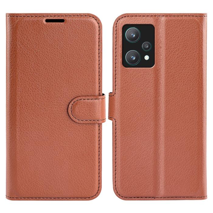 Bild 1, OnePlus Nord CE 2 Lite 5G Fodral Litchi Textur Brun