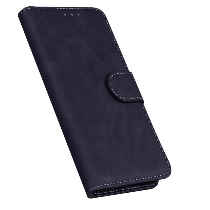Bild 6, Motorola Moto G51 Fodral Skin Touch Läder Svart