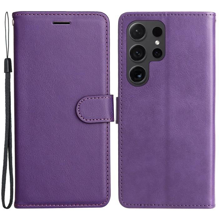 Bild 1, Samsung Galaxy S24 Ultra Fodral Solid Läder Lila