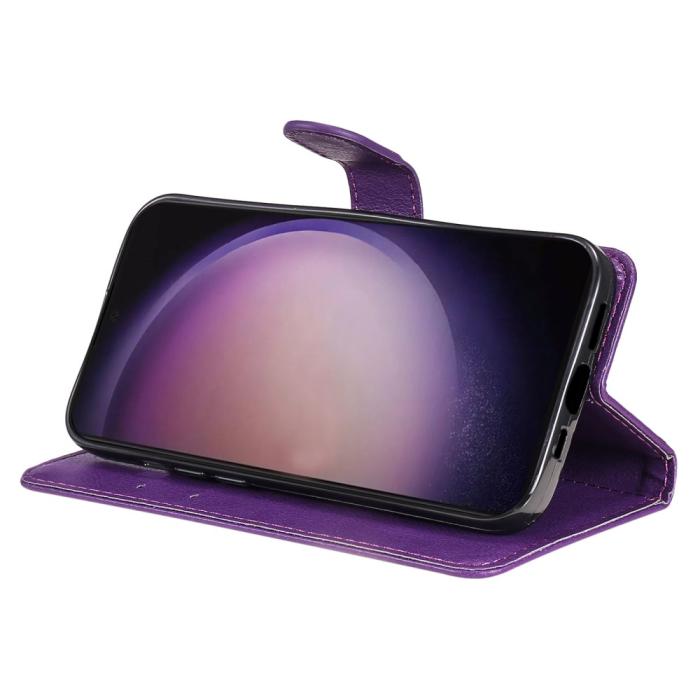 Bild 3, Samsung Galaxy S24 Ultra Fodral Solid Läder Lila