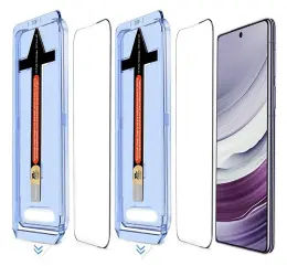 Galaxy S25 Plus/S24 Plus 2-PACK Skärmskydd Heltäckande Härdat Glas
