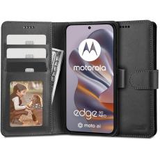 Tech-Protect Motorola Edge 50 Neo Fodral L&auml;der Svart