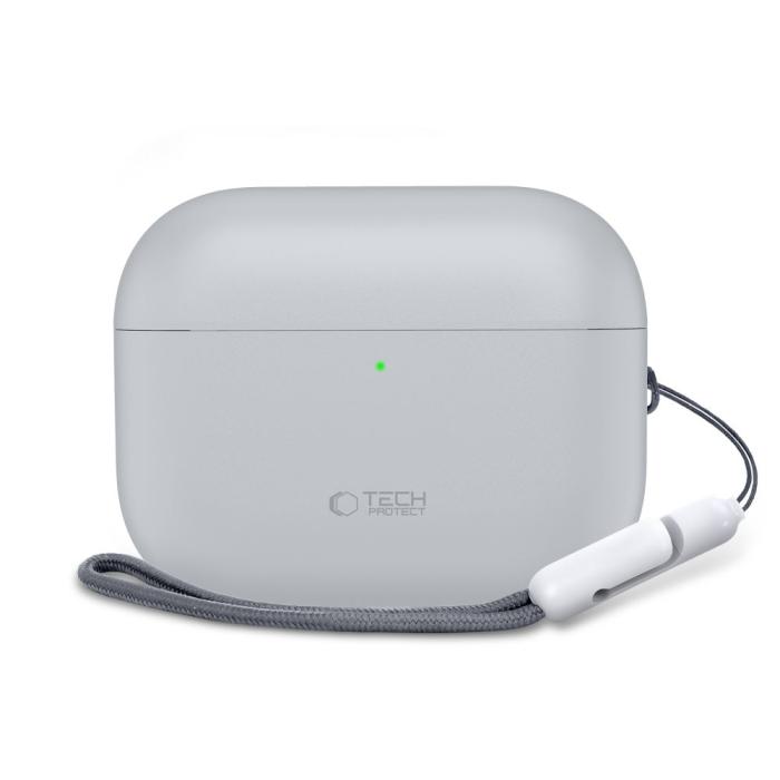 Bild 3, Tech-Protect AirPods Pro 3 Skal Silicone Crayon Grey