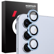 NORTHJO Galaxy S25 Linsskydd H&auml;rdat Glas Bl&aring;